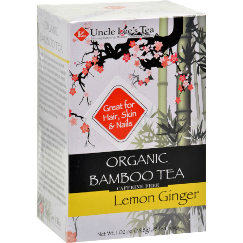 UNCLE LEE'S TEA: Bamboo Tea Organic Lemon Ginger 18 bag