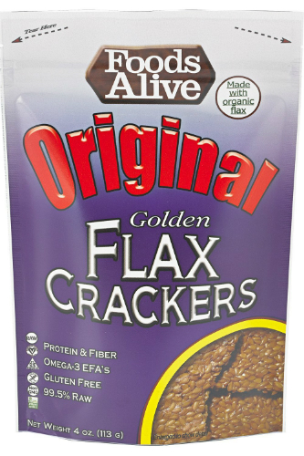 Foods Alive: Original Flax Crackers 4 oz