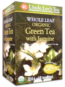 UNCLE LEE'S TEA: Whole Leaf Organic Jasmine Green Tea 18 bag