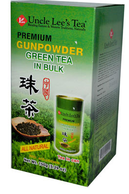 UNCLE LEE'S TEA: Premium Bulk Gunpowder Green Tea 5.29 oz