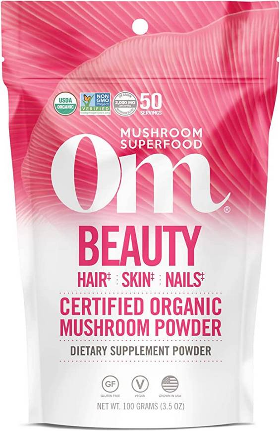 OM MUSHROOM: Beauty Mushroom Superfood Powder 100 GM