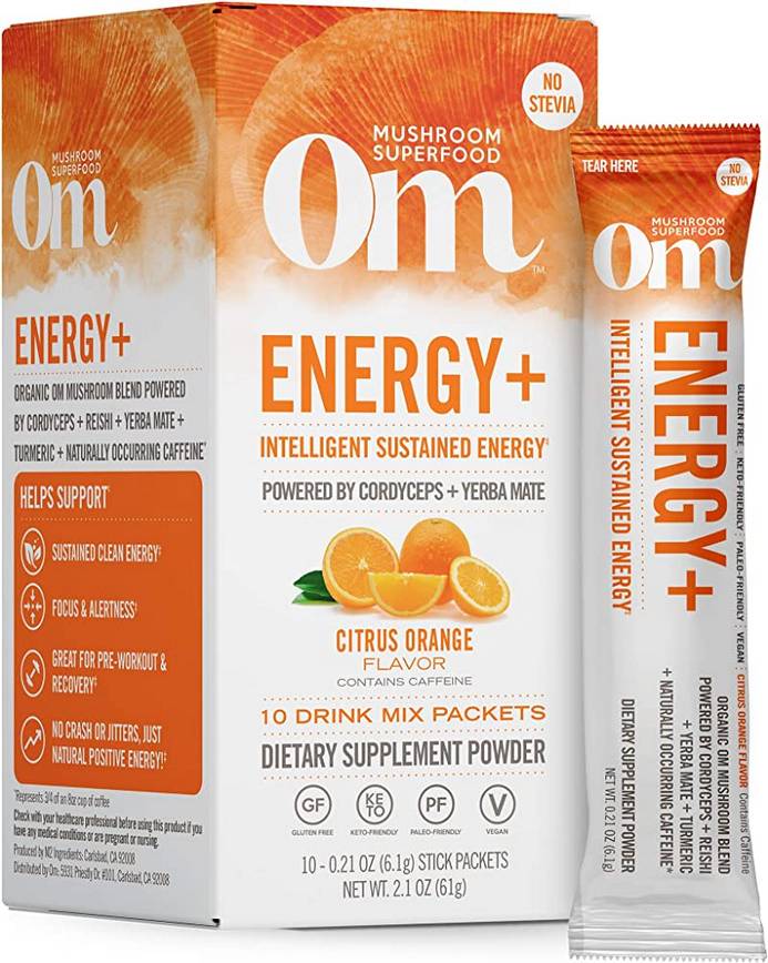 Energy+ Citrus Orange Mushroom Superfood Drink Stick