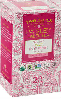 TWO LEAVES AND A BUD: Paisley Organic Tart Berry Tea 20 BAG