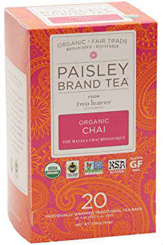 TWO LEAVES AND A BUD: Paisley Organic Chai Tea 20 BAG