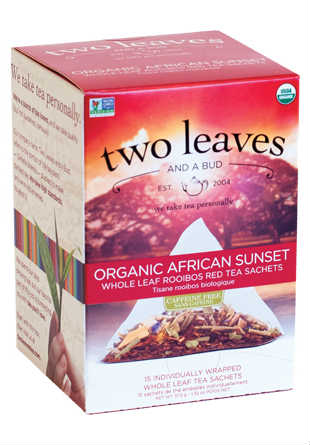TWO LEAVES AND A BUD: Organic African Sunset Tea 15 BAG