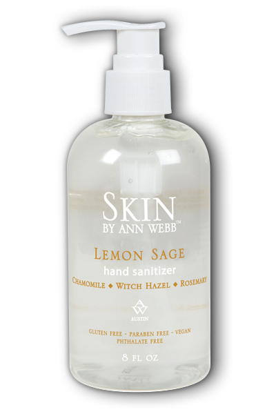 Lemon Sage Hand Sanitizer 8oz from Skin by Ann Webb