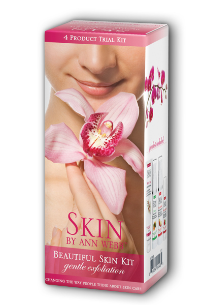 Skin by Ann Webb: Beautiful Skin Kit- Gentle Exfoliation 4 btls