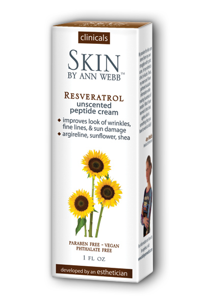 Skin by Ann Webb: Resveratrol Peptide Cream Natural 1 oz
