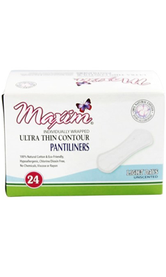 MAXIM: Organic Natural Cotton Ultra Thin Panty Liners Light Days 24 ct