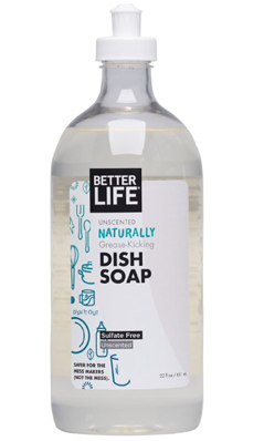 BETTER LIFE: Natural Liquid Dish Soap Unscented Dish It Out 22 oz