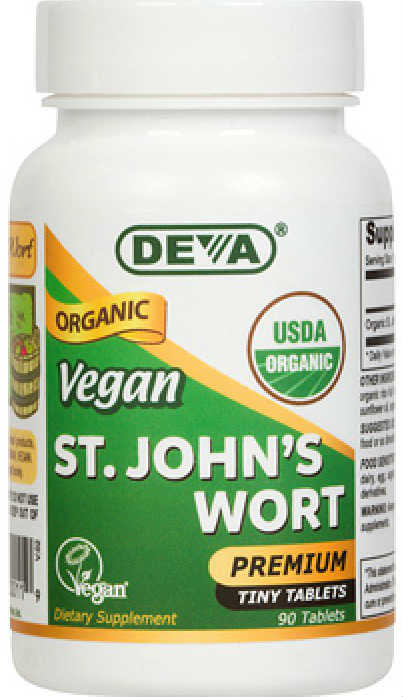 DEVA: Vegan St John's Wort - Organic 90 tab vegi