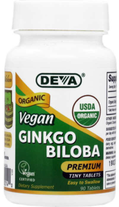Vegan Ginkgo Biloba - Organic Dietary Supplements