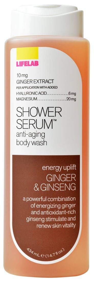 LIFELAB: Shower Serum Anti-Aging Body Wash Ginger & Ginseng 14.7 oz