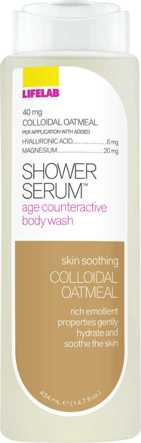 LIFELAB: Shower Serum Anti-Aging Body Wash Colloidal Oatmeal 14.7 oz