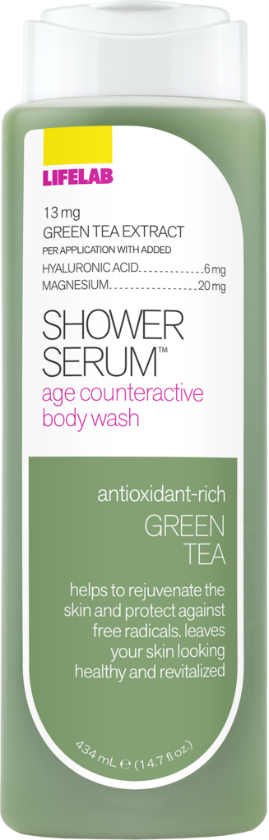 LIFELAB: Shower Serum Anti-Aging Body Wash Green Tea 14.7 oz