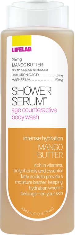 LIFELAB: Shower Serum Anti-Aging Body Wash Mango Butter 14.7 oz