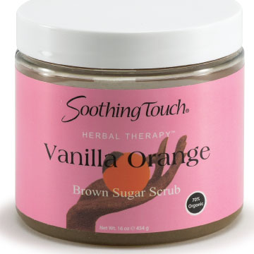 SOOTHING TOUCH LLC: Brown Sugar Scrub Vanilla Orange 70 Percent Organic 16 oz