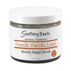 SOOTHING TOUCH LLC: Brown Sugar Scrub French Vanilla Latte 70 Percent Organic 16 oz