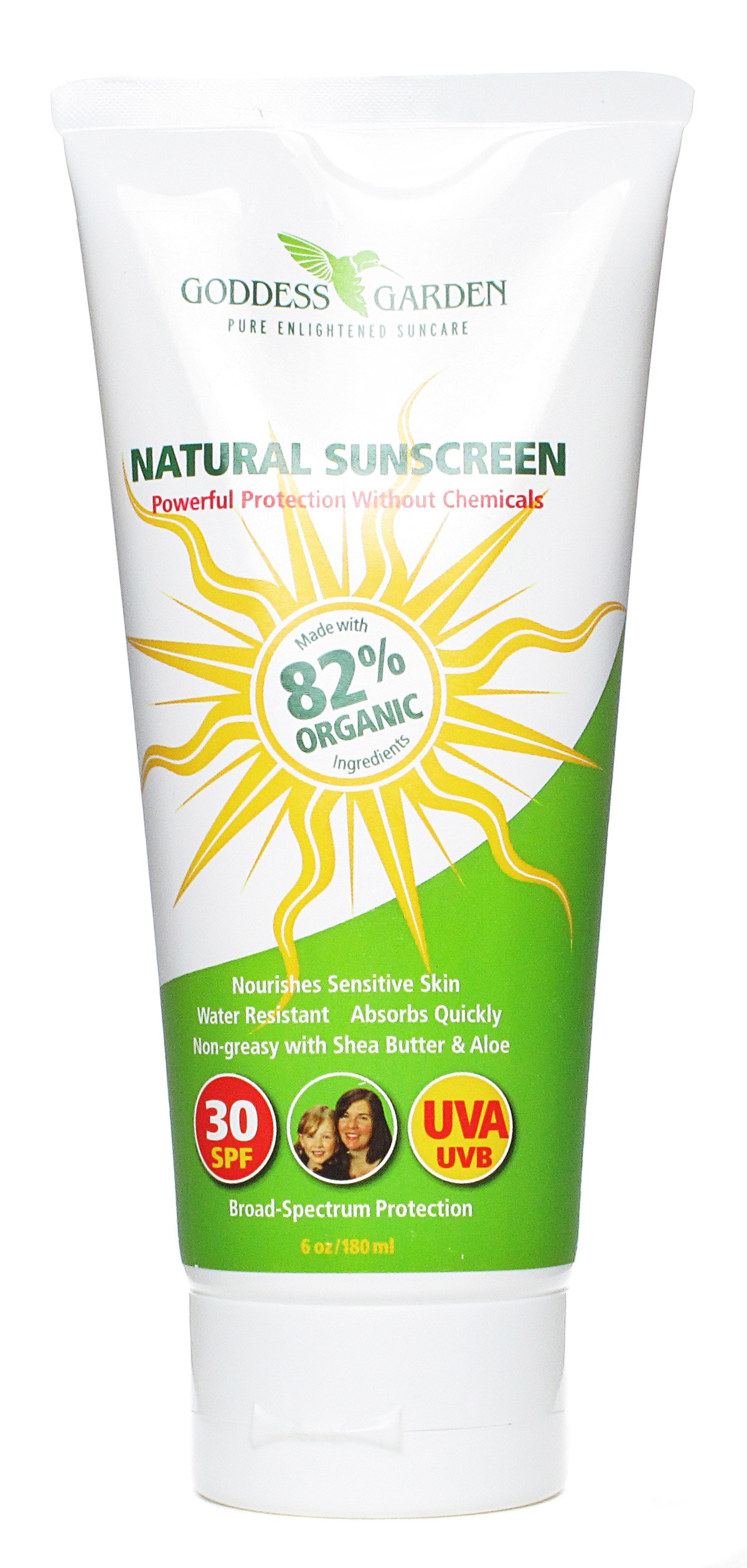 GODDESS GARDEN: Natural Sunscreen SPF30 Family Size 6 oz