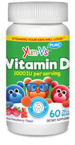 YUM V'S: Vitamin D 1000 IU 60 pc