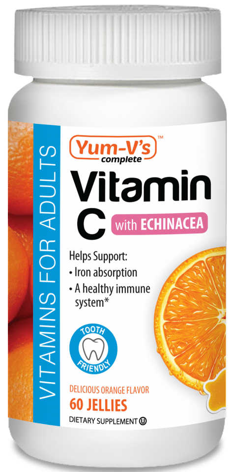 YUM V'S: Vitamin C Plus Echinacea Jellies 60 pc