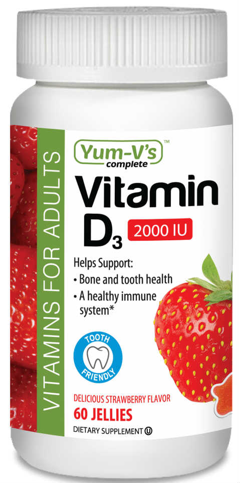 YUM V'S COMPLETE: Vitamin D 2000IU Jellies 60 pc