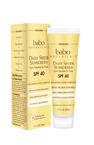 BABO BOTANICALS: Daily Sheer Sunscreen SPF40 1.7 oz