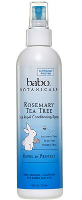 BABO BOTANICALS: Lice Repel Conditioning Spray Rosemary Tea Tree 8 oz