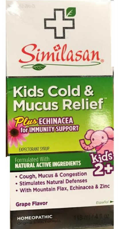 SIMILASAN: Kids Cold & Mucus Echinacea Syrup 4 OZ