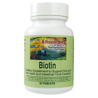 FOODSCIENCE OF VERMONT: Biotin 60 tabs