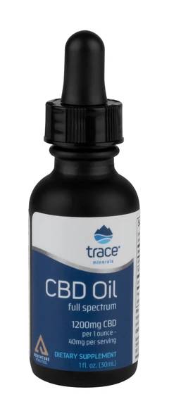 Trace Minerals Research: CBD Oil 1200mg USDA Organic 1oz