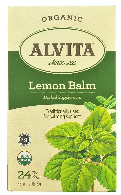 ALVITA TEAS: Lemon Balm Organic Tea 24 bag