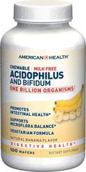 AMERICAN HEALTH: Acidophilus Chewable Banana 100 tabs