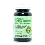 AMERICAN HEALTH: Papaya Enzyme With Chlorophyll Chewable 100 tabs