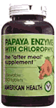 AMERICAN HEALTH: Papaya Enzyme With Chlorophyll Chewable 250 tabs