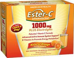 AMERICAN HEALTH: Ester-C Effervescent 1000mg Natural Orange Flavor 21 pkts