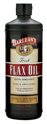 BARLEANS ESSENTIAL OILS: Flaxseed Oil 8 fl.oz