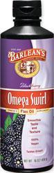 BARLEANS ESSENTIAL OILS: Blackberry Flax Oil Swirl 8 fl oz