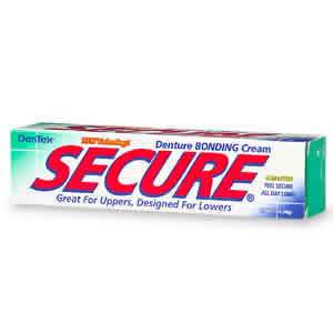 Secure Denture Bonding Cream, 1.4 oz