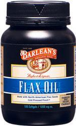 BARLEANS ESSENTIAL OILS: Flaxseed Oil 1000mg 250ct High-Lignan
