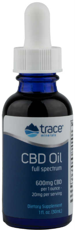 Trace Minerals Research: CBD Oil 600mg 1 oz.