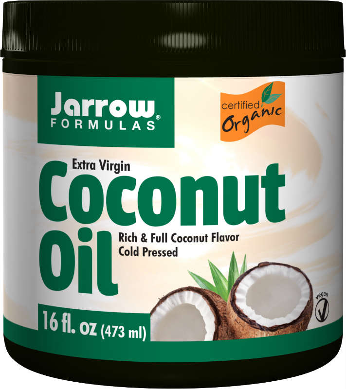 JARROW: Coconut Oil 100 Percent Organic Extra Virgin 16 OZ