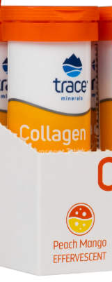 Trace Minerals Research: Collagen Effervescent Tablets - Peach Mango 10 tabs