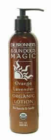 DR. BRONNER'S MAGIC SOAPS: Sun Dog's Organic Lotion Orange Lavender 8 oz