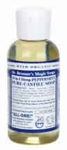 DR. BRONNER'S MAGIC SOAPS: Organic Pure Castile Liquid Soap Peppermint 2 oz