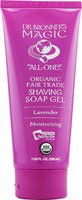 DR. BRONNER'S MAGIC SOAPS: Organic Shaving Gel Lavender 7 oz