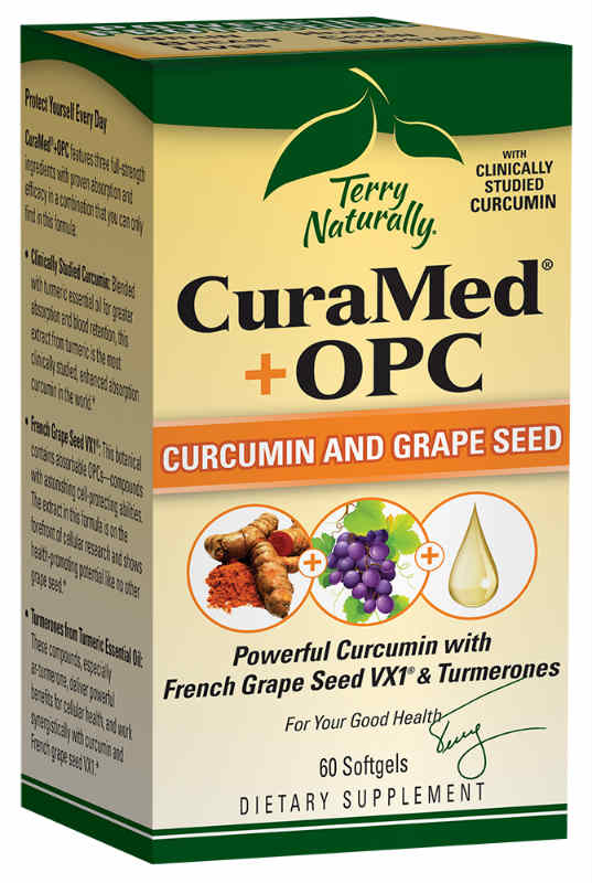 CuraMed Plus OPC Grape Seed Extract, 60 Softgels