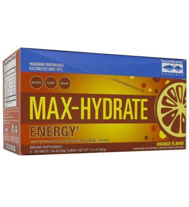 Trace Minerals Research: Max-Hydrate Energy Display Box 8 Tubes