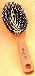 Hairbrush Pneumatic Oval Oak Handle