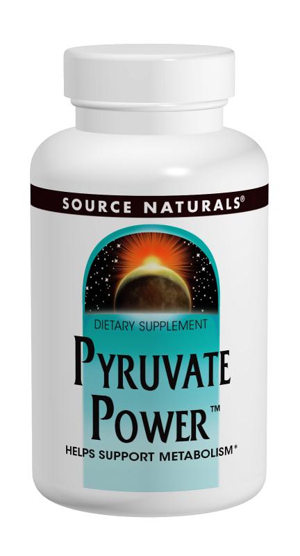SOURCE NATURALS: Pyruvate Power 750 mg 60 caps